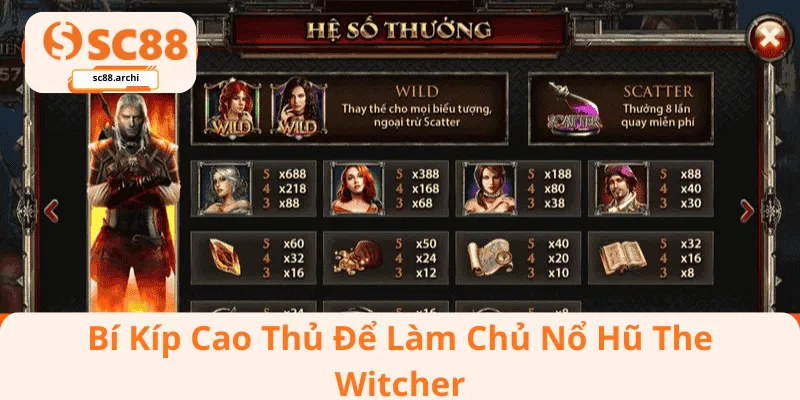 Bí Kíp Cao Thủ Để Làm Chủ Nổ Hũ The Witcher